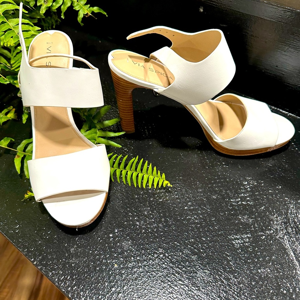 White Via Spiga sandals